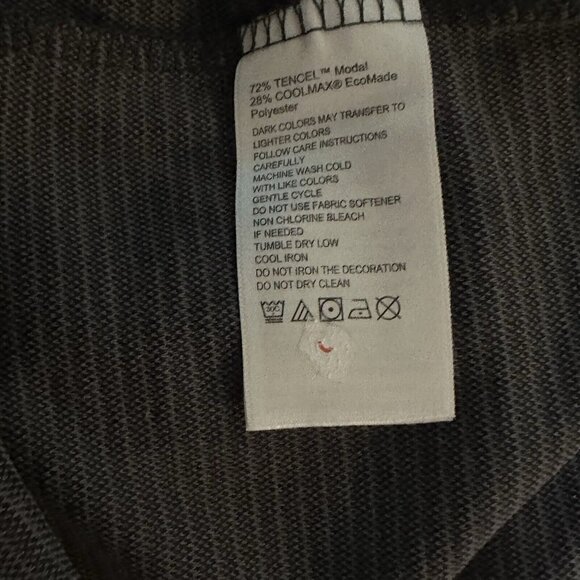 Tommy Bahama Men's Big & Tall 2XLT Black Coastal Crest Long Sleeve Crew T-Shirt - Picture 2 of 4